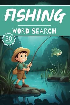 Fishing Word Search: 50 Fish Puzzles, Word Find, Vocabulary Activity Book for Kids, Adults and Seniors