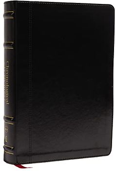 Nkjv, Chronological Study Bible, Leathersoft, Black, Comfort Print