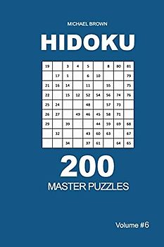 Hidoku - 200 Master Puzzles 9x9 (Volume 6)