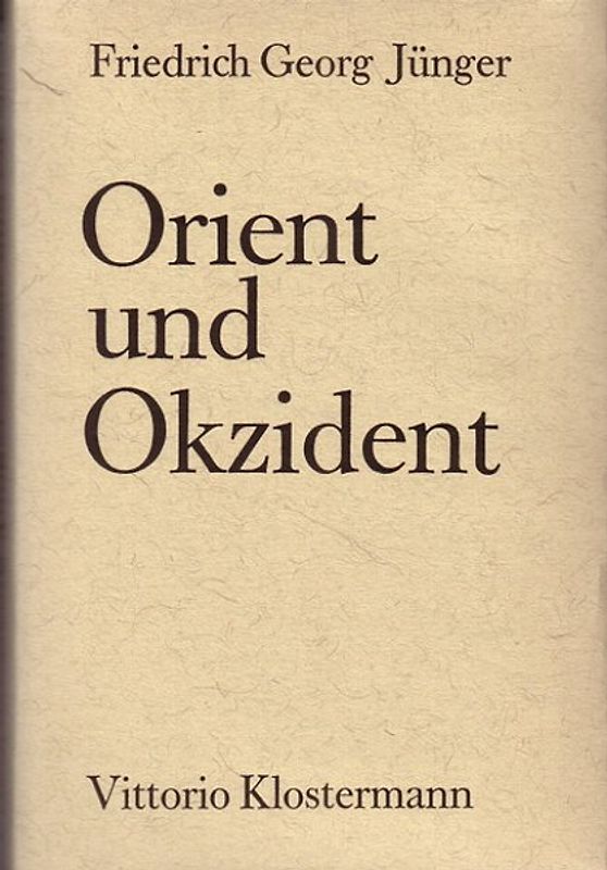 Orient und Okzident