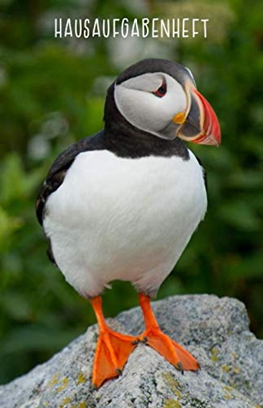 Hausaufgabenheft: mit Papageientaucher, ca. A5, für 1 komplettes Schuljahr
