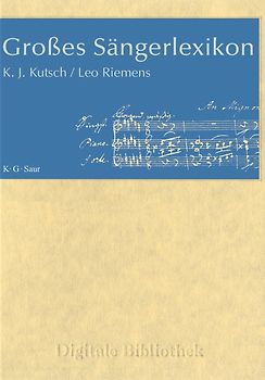 Digitale Bibliothek 33: Großes Sängerlexikon MacOS
