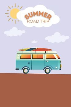 Summer Road Trip: Reisetagebuch A5 - Reisebuch zum Selbstgestalten 120 Seiten - Reise Geschenk - Reisejournal / Reisebegleiter