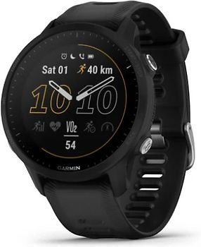 Garmin Forerunner 955 schwarz am Silikonarmband schwarz