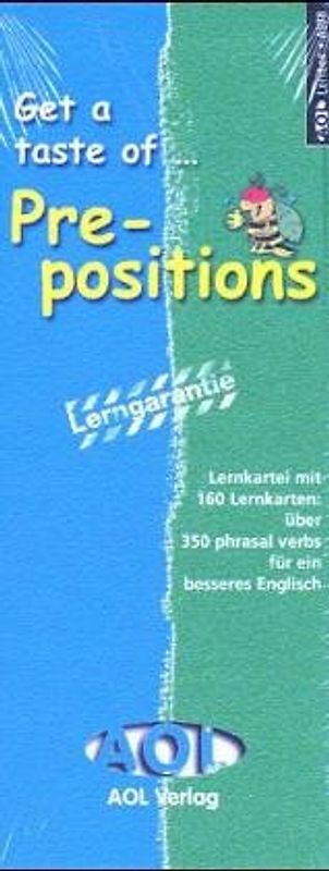 Get a taste of... prepositions