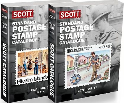 2025 Scott Stamp Postage Catalogue Volume 5: Cover Countries N-Sam (2 Copy Set)