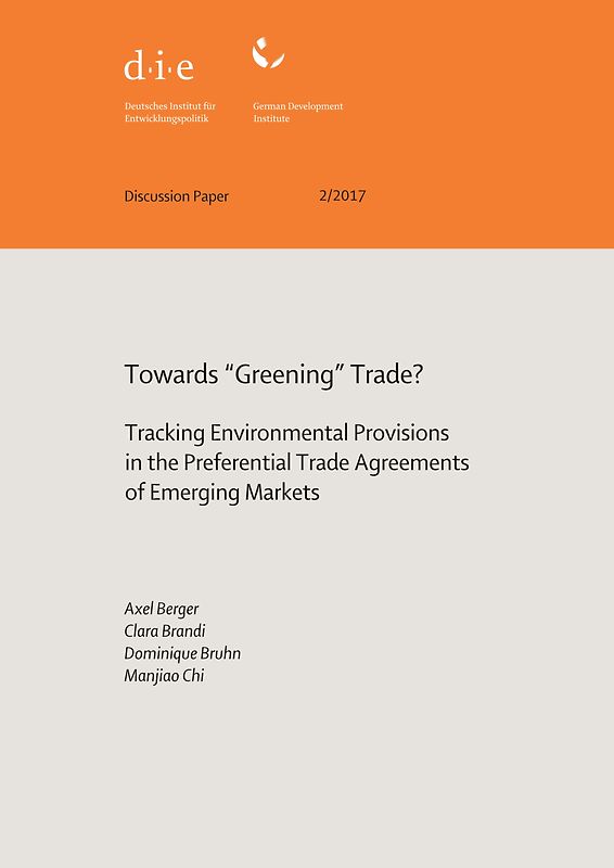 Towards “greening” trade?