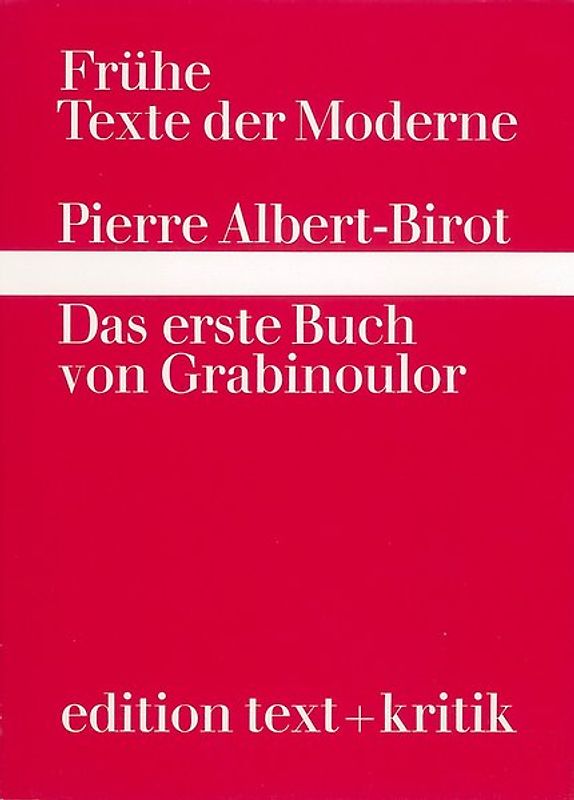 Das erste Buch von Grabinoulor