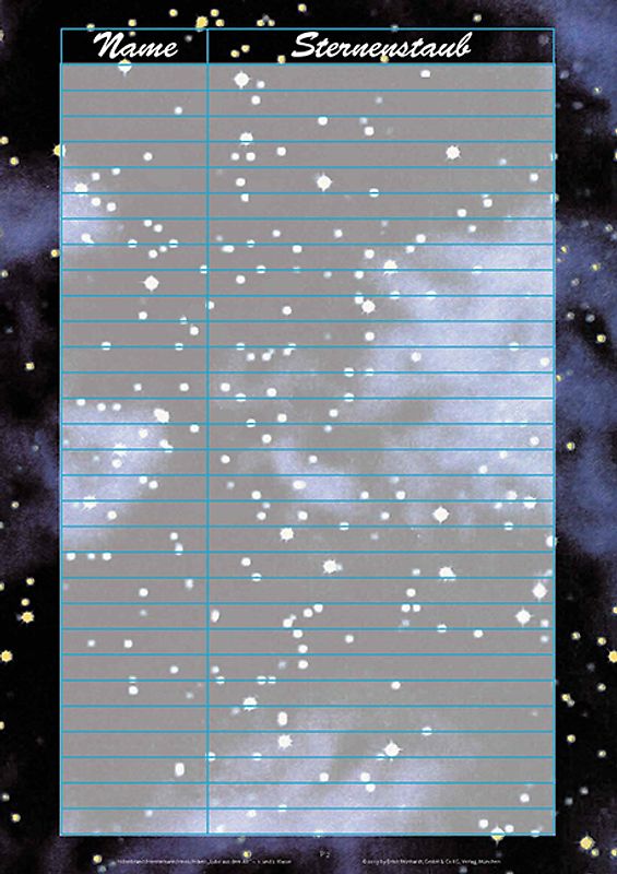 Sternenstaubplakat im 5er-Pack