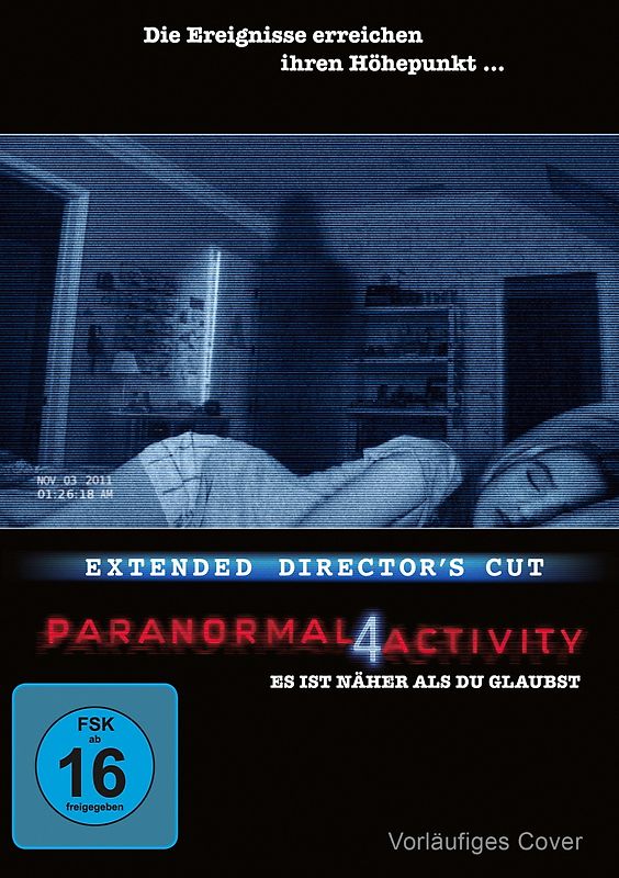 Paranormal Activity 4 (Extended Director's Cut) DVD