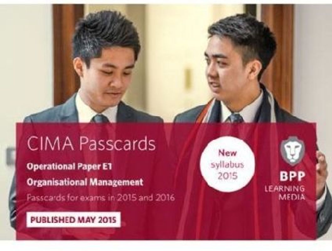CIMA E1 Organisational Management