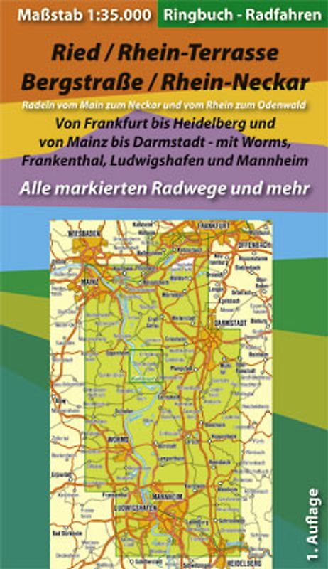 Ringbuch - Radfahren - Ried /Rhein-Terrasse /Bergstraße /Rhein-Neckar