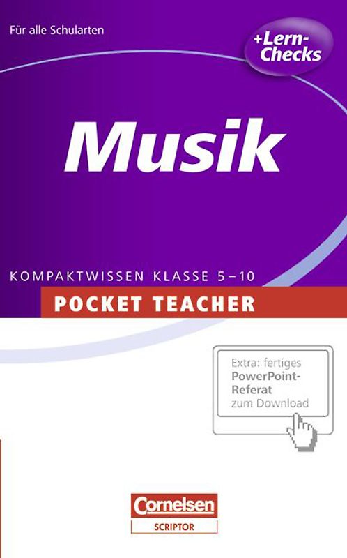 Pocket Teacher - Sekundarstufe I - Neue Ausgabe / Musik