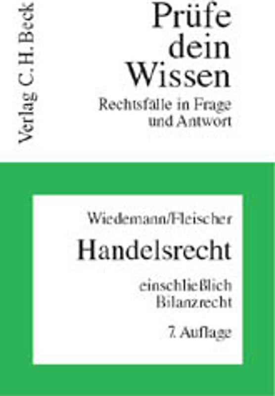 Handelsrecht einschliesslich Bilanzrecht