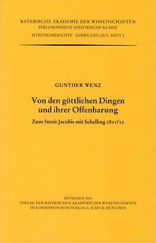 Werke des Verlags der Bayerischen Akademie der Wissenschaften bei... / Von den göttlichen Dingen und ihrer Offenbarung