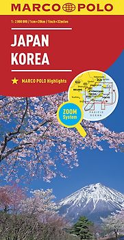 MARCO POLO Kontinentalkarte Japan, Korea 1:2 Mio.