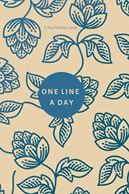 5 year memory book one line a day: Daily journal to write in five years of memories.