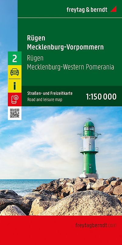 Rügen - Mecklenburg-Vorpommern, Straßen- und Freizeitkarte 1:150.000, freytag & berndt