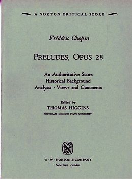 Preludes, Op. 28 (Norton Critical Scores) - Chopin, Frederic