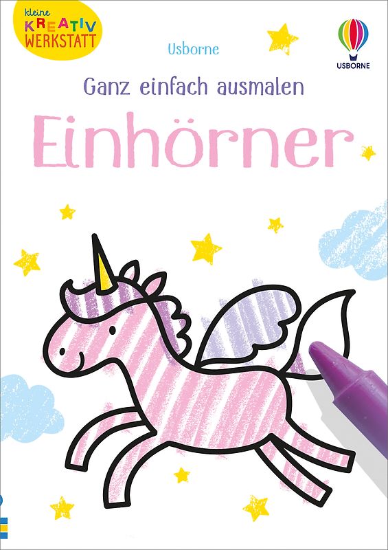 Kleine Kreativ-Werkstatt – Ganz einfach ausmalen: Einhörner