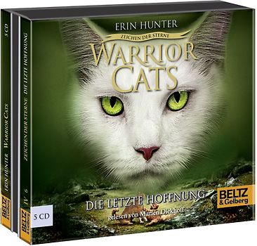 Warrior Cats - Zeichen der Sterne. Die letzte Hoffnung. IV, Folge 6, gelesen von Marlen Diekhoff, 5 CDs in der Multibox, ca. 6 Std. 30 Min.