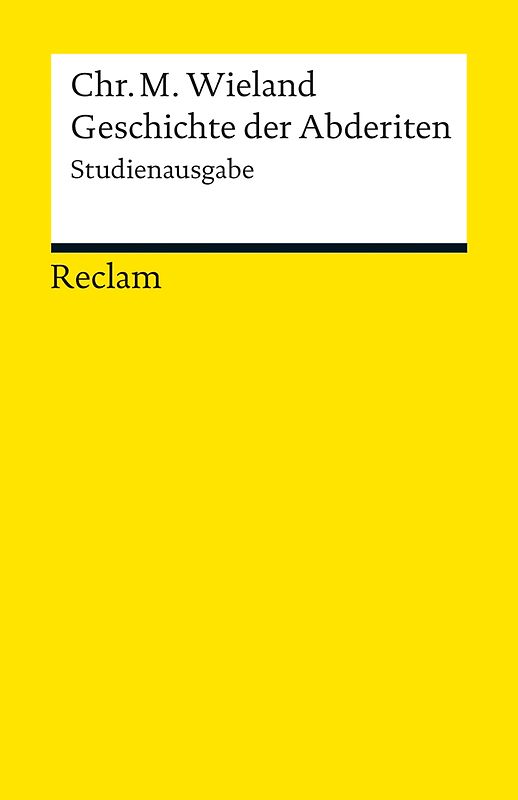 Geschichte der Abderiten. Studienausgabe