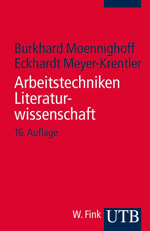 Arbeitstechniken Literaturwissenschaft