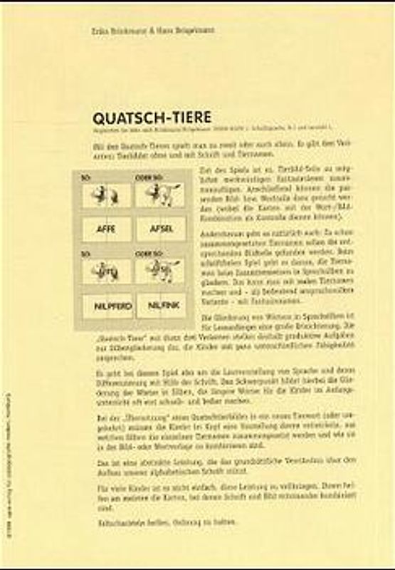 Quatsch-Tiere