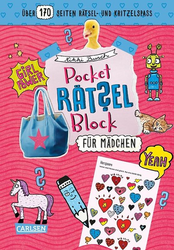 Pocket-Rätsel-Block: Für Mädchen