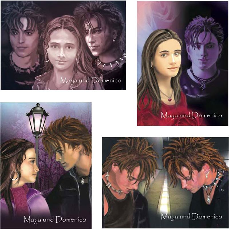 Maya und Domenico: Postkarten-Set