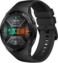 Image of Huawei Watch GT 2e 46 mm zwart met siliconenarmband zwart (Refurbished)