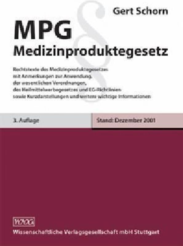MPG Medizinproduktegesetz