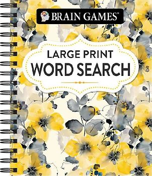 Brain Games - Large Print Word Search (Floral)