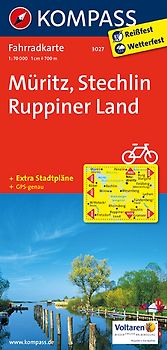 KOMPASS Fahrradkarte 3027 Müritz, Stechlin, Ruppiner Land 1:70.000