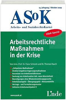 ASoK-Spezial Arbeitsrechtliche Maßnahmen in der Krise