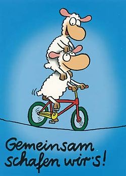 Gemeinsam schafen wir's! - Schäfchenposter