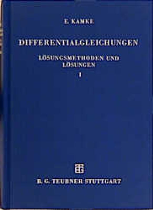Differentialgleichungen Lösungsmethoden und Lösungen