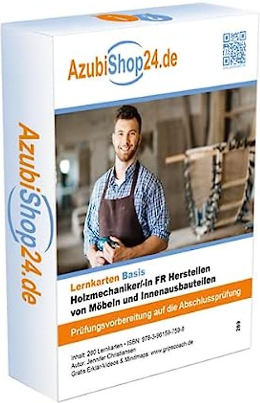 Lernkarten Holzmechaniker FR Herstellen von Möbeln und Innenausbauteilen: Prüfungsvorbereitung