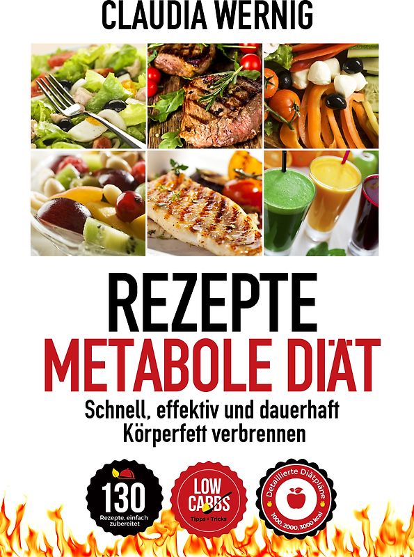 Rezepte für die Metabole Diät. LOW CARB Ernährung für schnellen und dauerhaften Diäterfolg! 130 Rezepte für Fleisch, Fisch & Geflügel-Gerichte, Salate, Desserts, Smoothies.