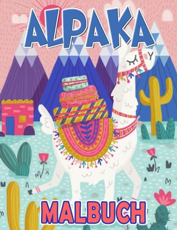 Alpaka Malbuch: Niedliches Tier durch 30 Malvorlagen im | Gag Geschenke - White Elephant Geschenke und mehr für alle Altersgruppen
