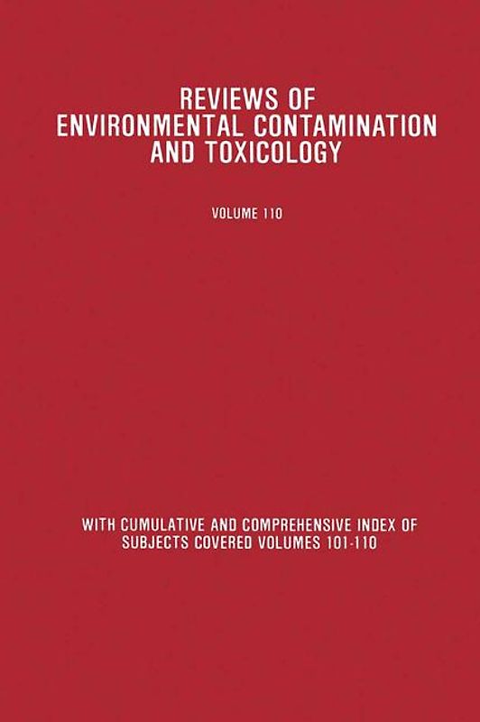 Reviews of Environmental Contamination and Toxicology