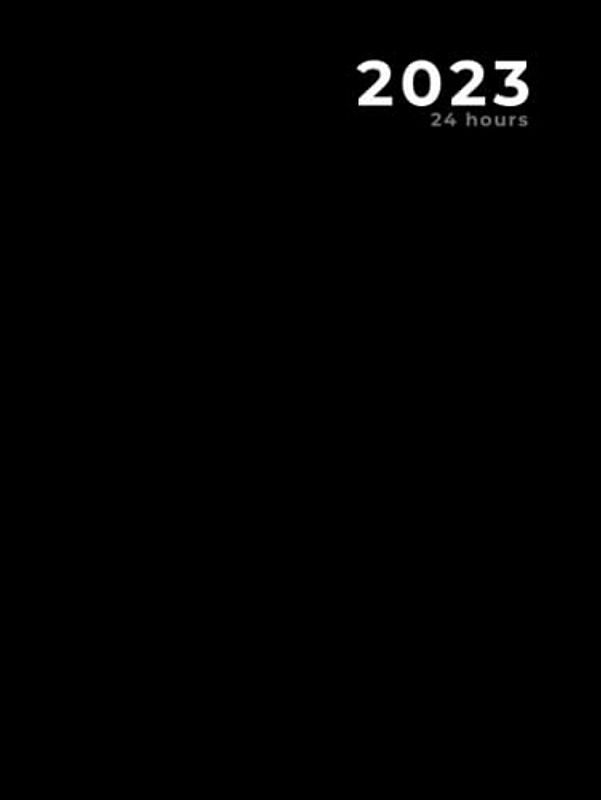 Diary 2023: Daily Planner / Appointment Book, 24 Hours, Classic Black (365 days): Notebook | Journal | Day Minder | A4 Format | 8.25” x 11” | Large | 372 pages | matt finish | hardcover