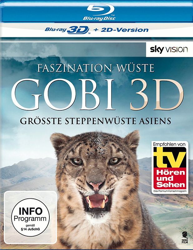 Faszination Wüste - Gobi: Größte Steppenwüste Asiens (SKY VISION) [3D Blu-ray + 2D Version] 3D Blu-ray Disc