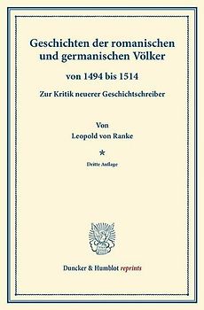 Geschichten der romanischen und germanischen Völker