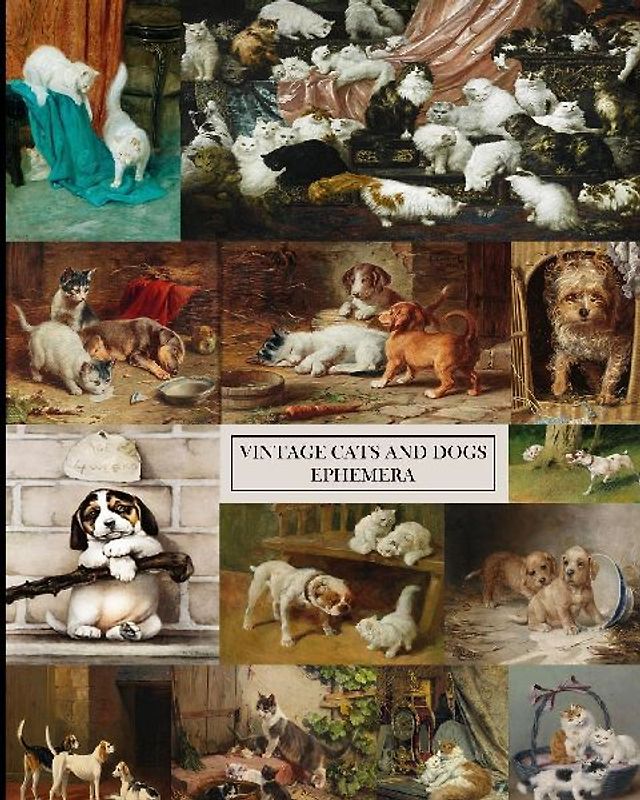 Vintage Cats and Dogs Ephemera