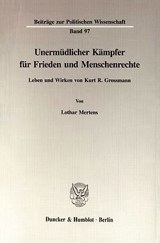 Unermüdlicher Kämpfer für Frieden und Menschenrechte.