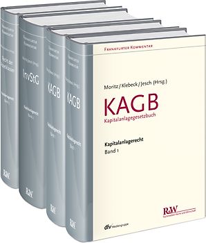 Frankfurter Kommentar zum Kapitalanlagerecht, 3 Bände
