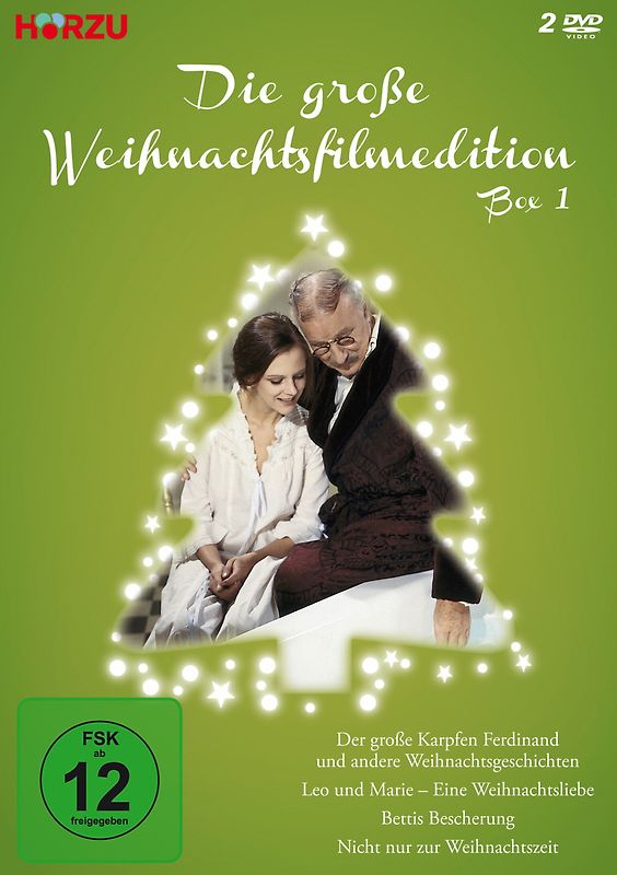 Die große Weihnachtsfilmedition - Box 1 - Der große Karpfen Ferdinand und andere Weihnachtsgeschichten / Leo und Marie - eine Weihnachtsliebe / Bettis Bescherung / Nicht nur zur Weihnachtszeit [2 DVDs] DVD