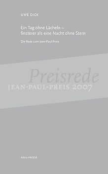 Uwe Dick: Ein Tag ohne Lächeln finsterer als eine Nacht ohne Stern; Michael Lentz: Ich, Dichter des Himmels und der Erde, ging aus meinem Munde hervor