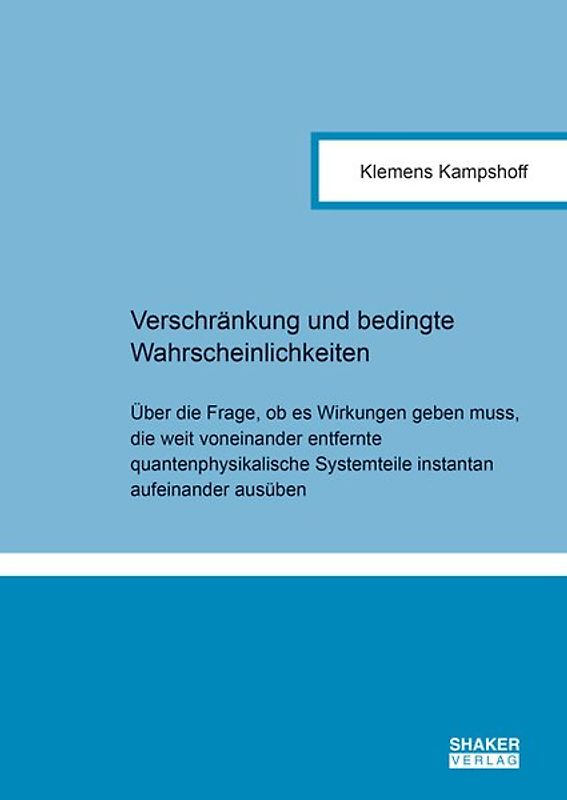 Verschränkung und bedingte Wahrscheinlichkeiten